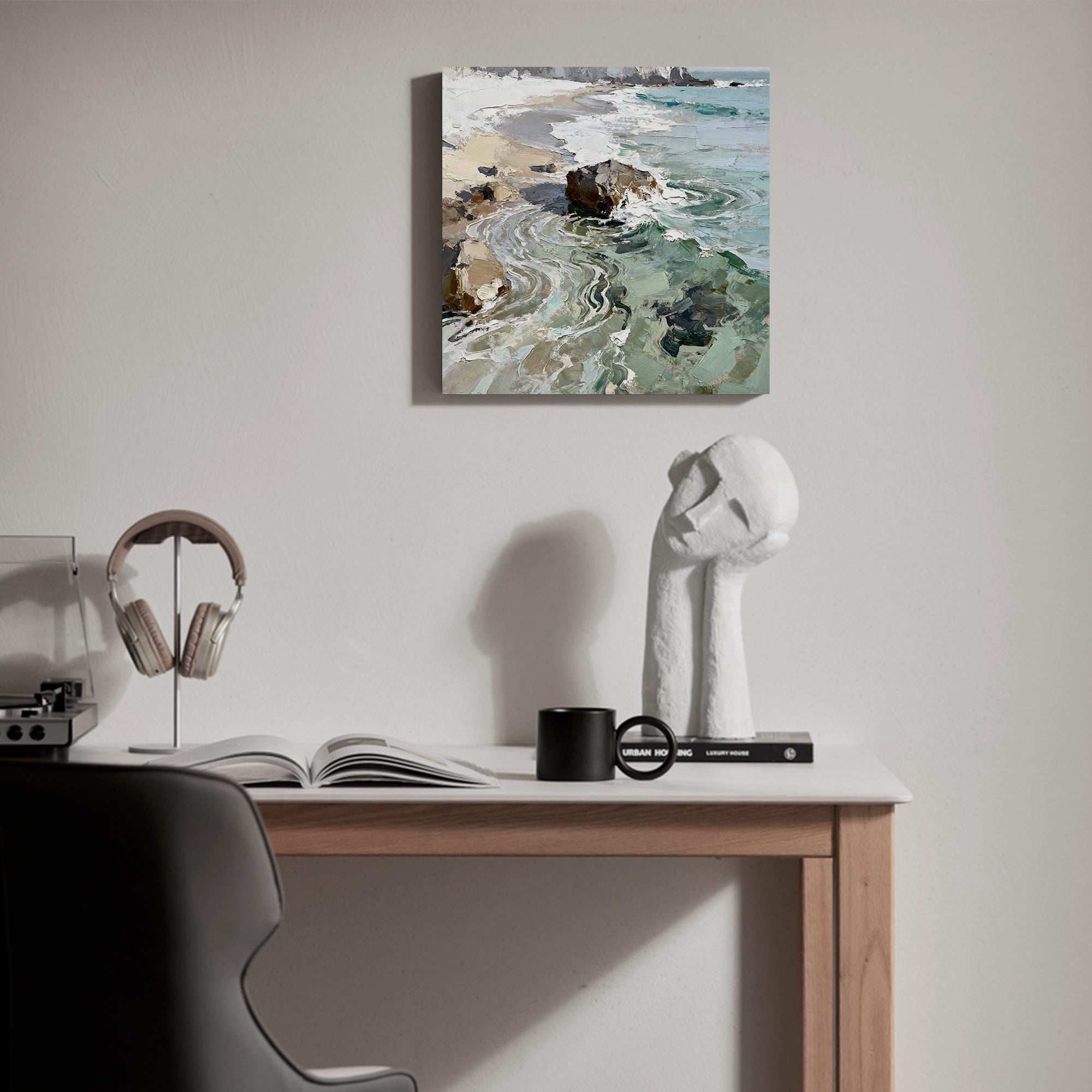 Turquoise Coastline Seascape Mural - View 4