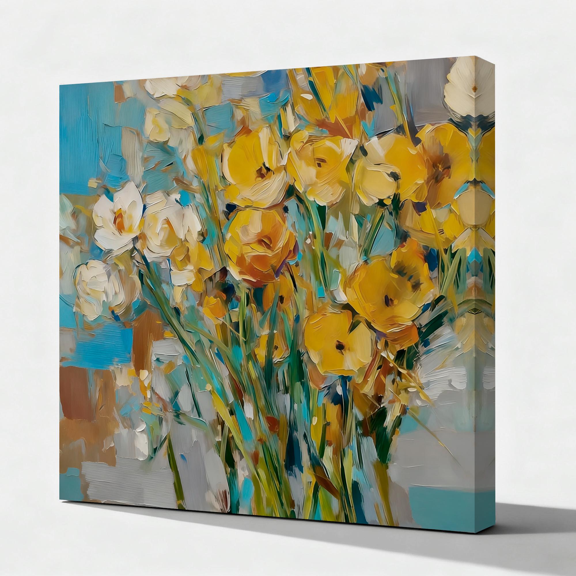 Modern Bouquet Floral Oil Painting - View 2