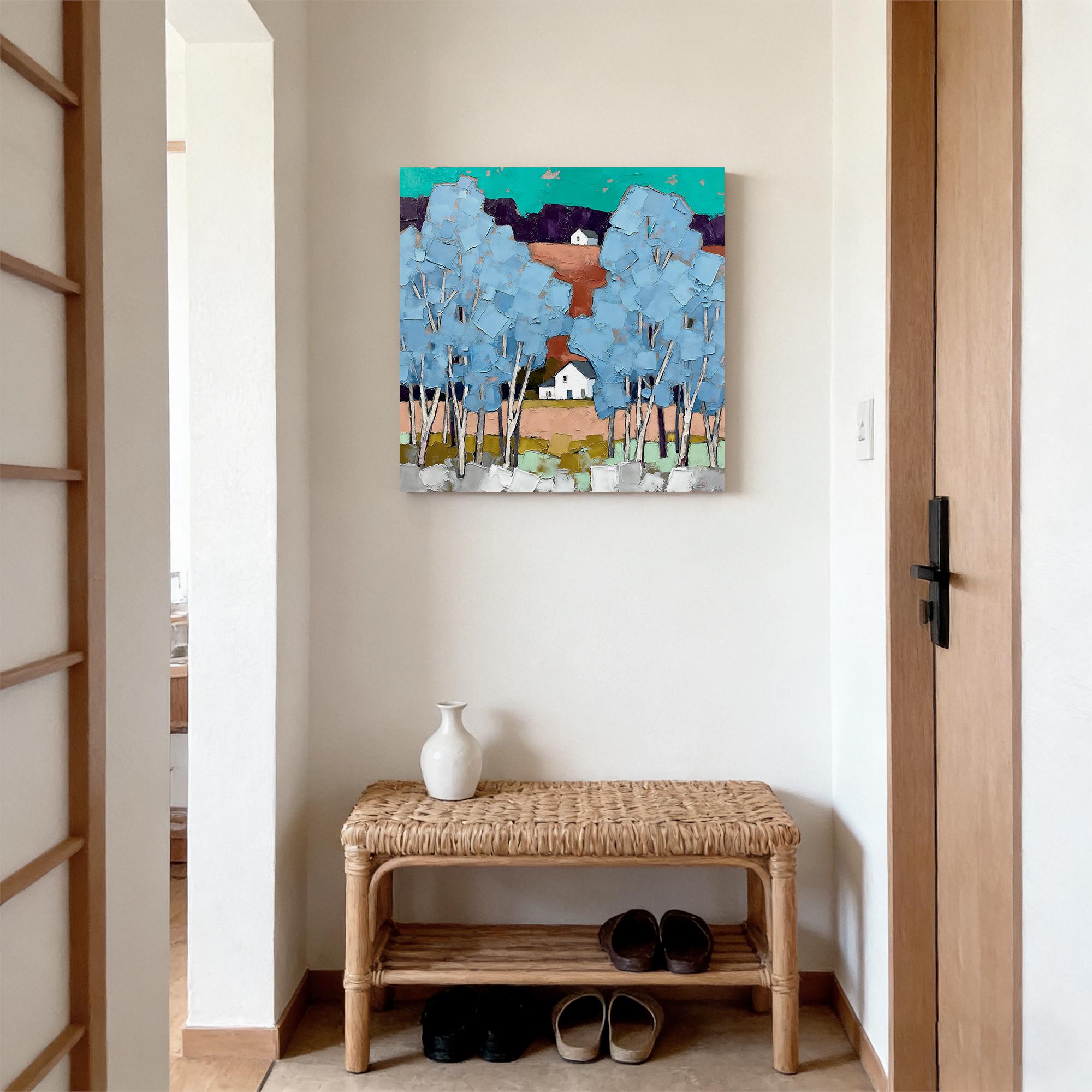 Modern rural landscape oil painting - View 3