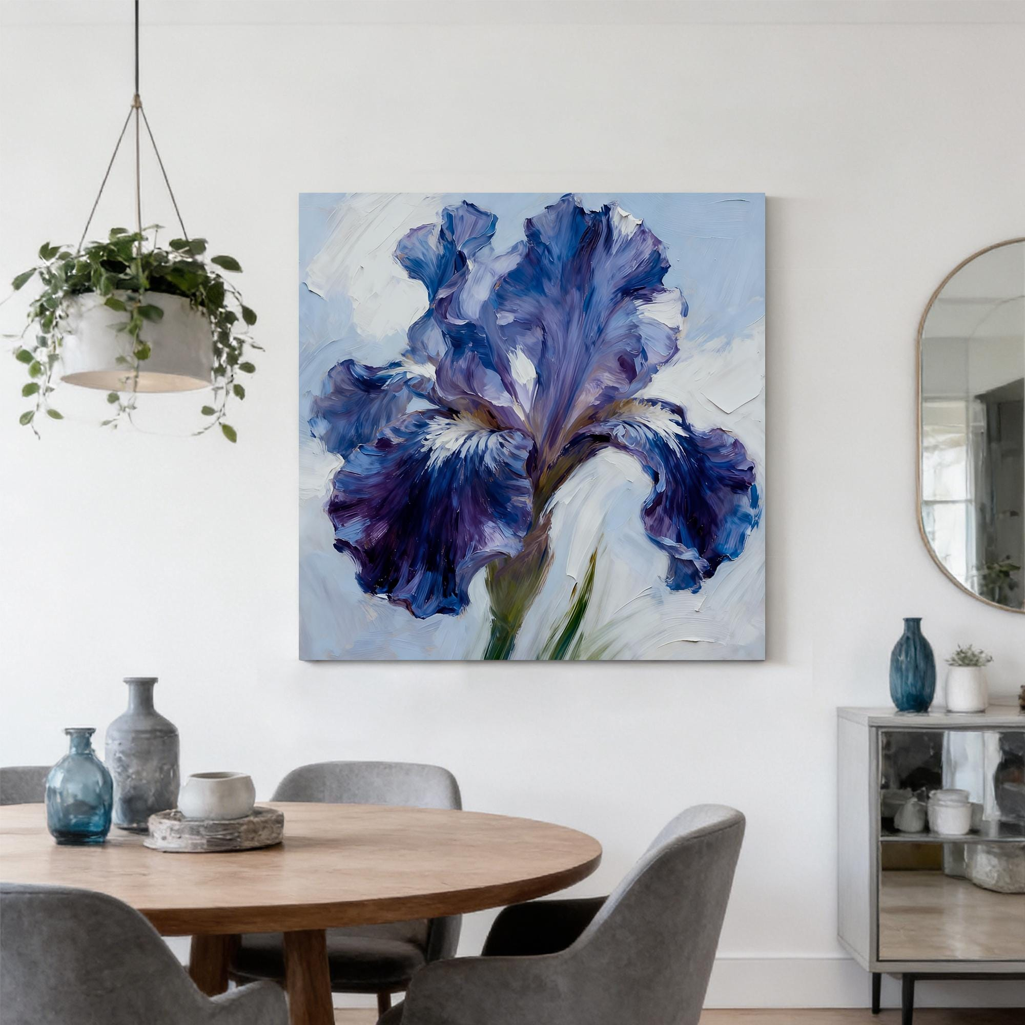 Textured plant and flower oil paintings - View 3