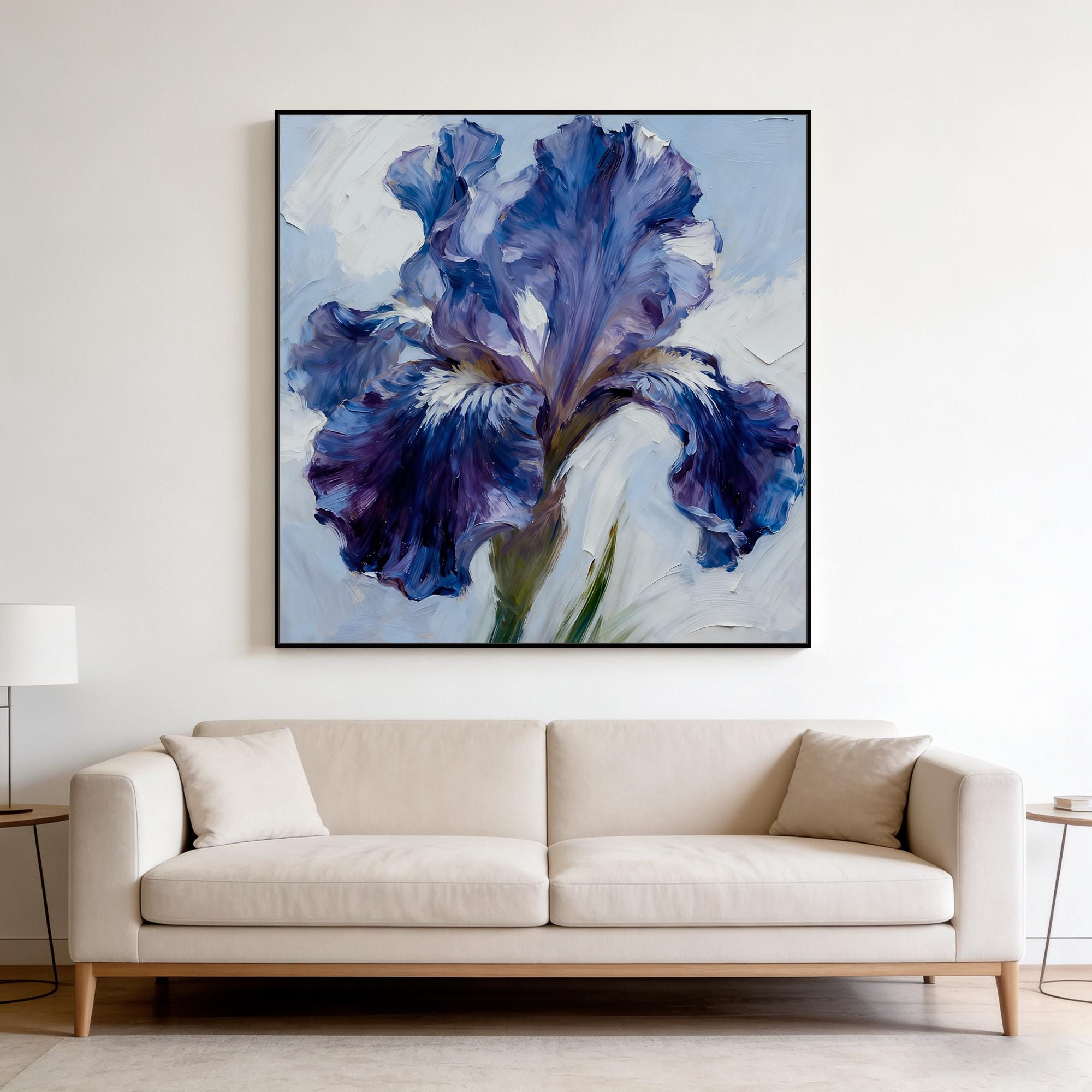 Textured plant and flower oil paintings - View 4