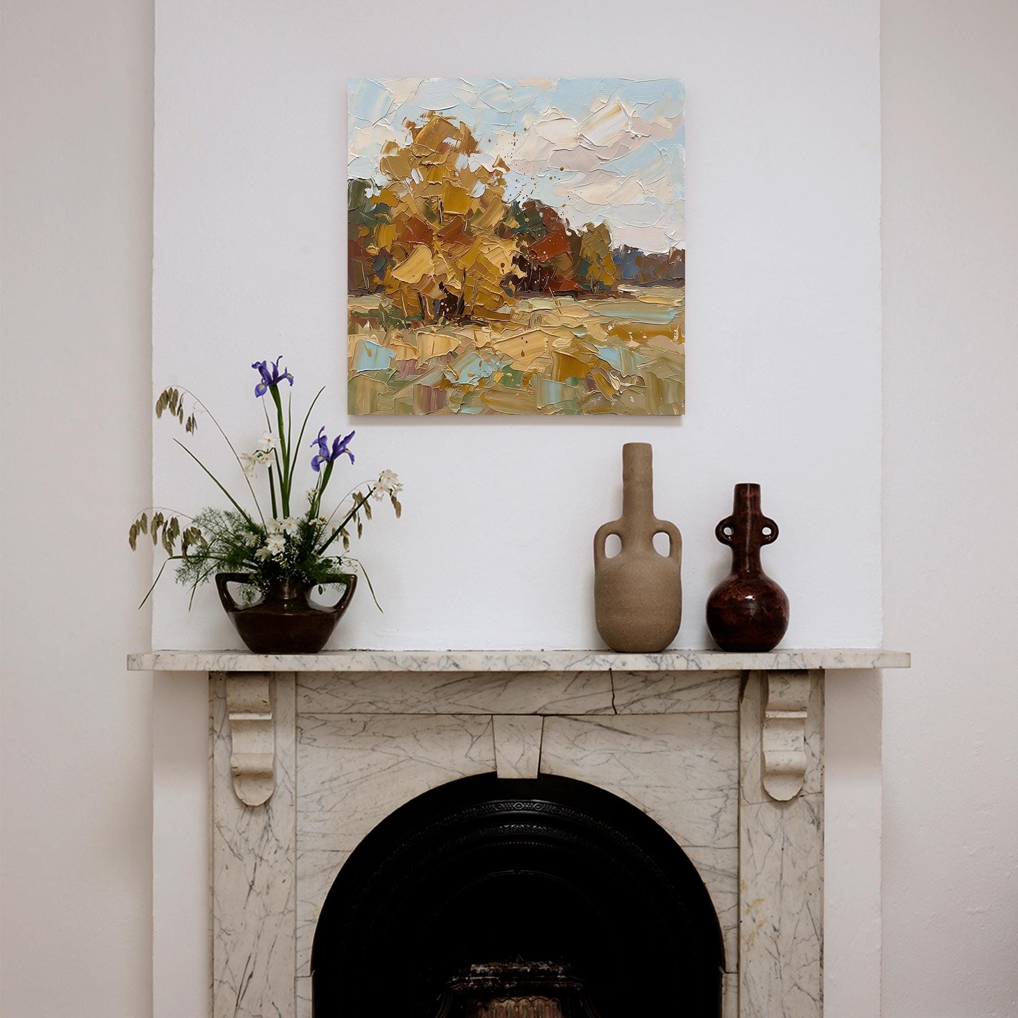 Autumn landscape oil painting - View 4