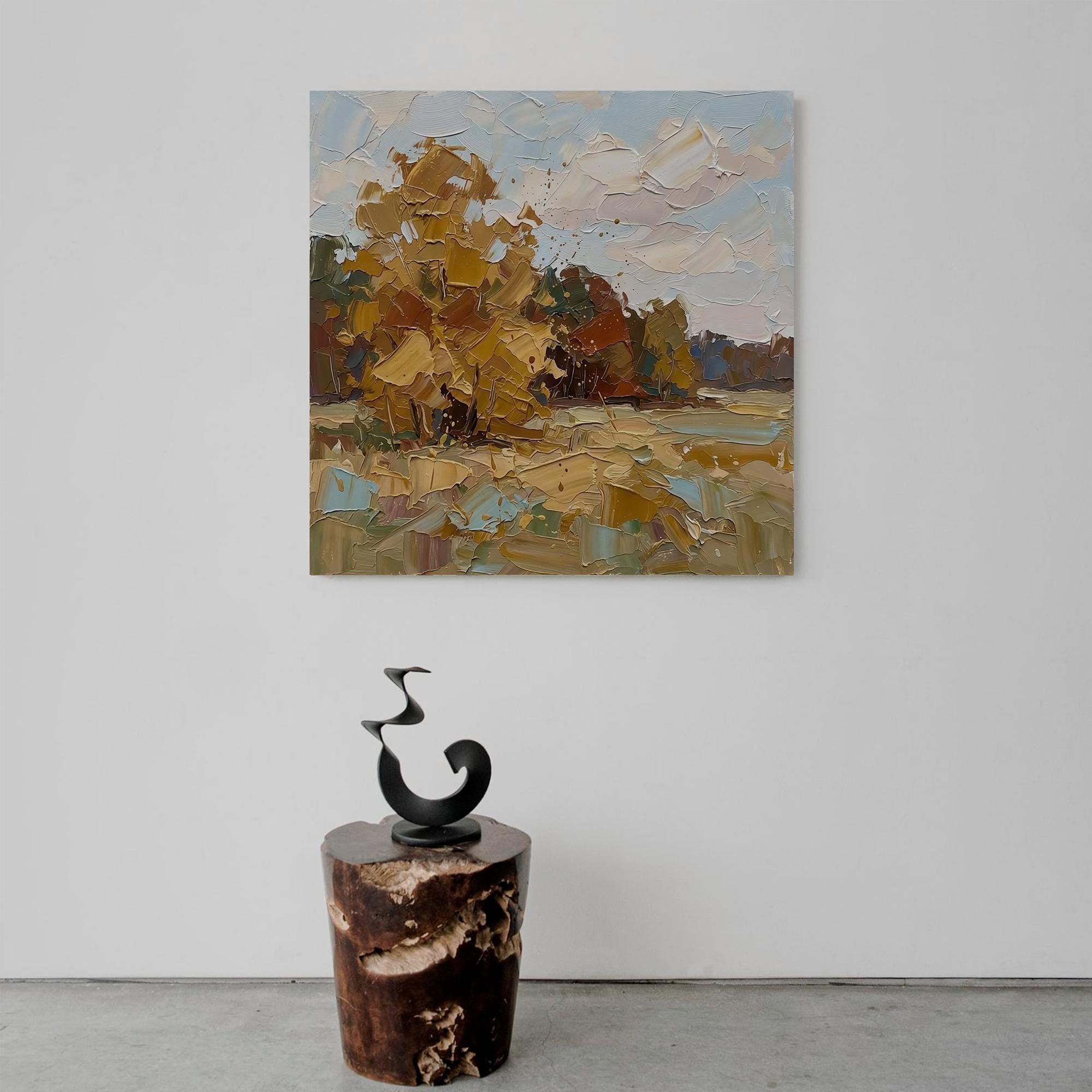 Autumn landscape oil painting - View 5